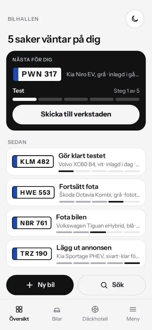 Appen i telefonen: det som väntar på dig, i rätt ordning.